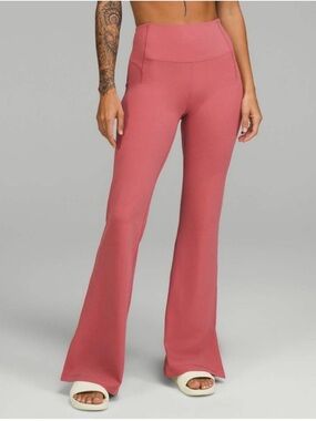Lululemon Pink Groove Pant SHR Flare Nulu Size 4